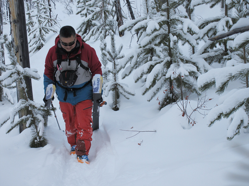 I'm good at picking up my skis!