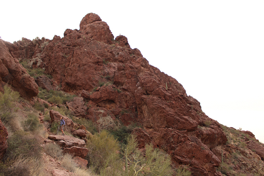 No need to climb the cliffs...at least not yet!