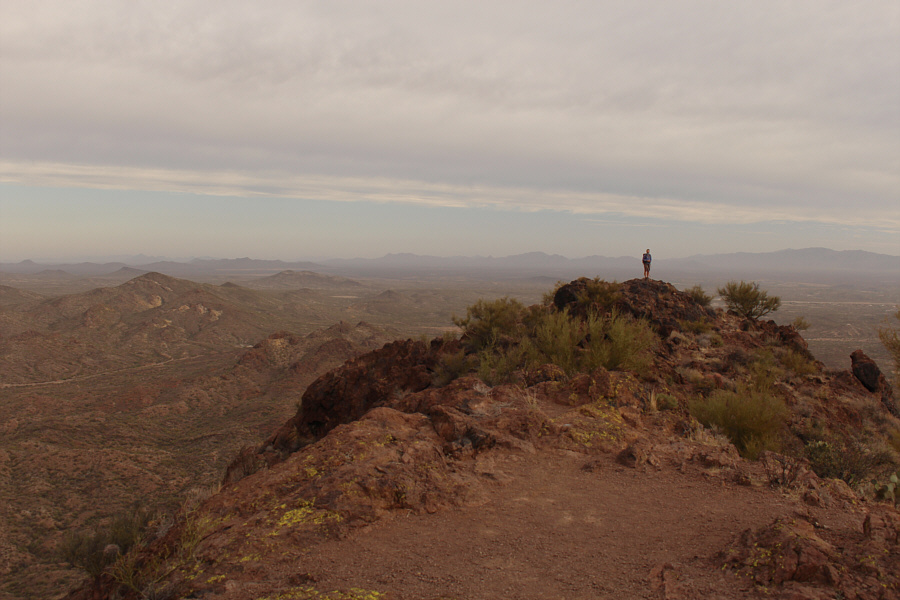 It's about the same height as the true summit.