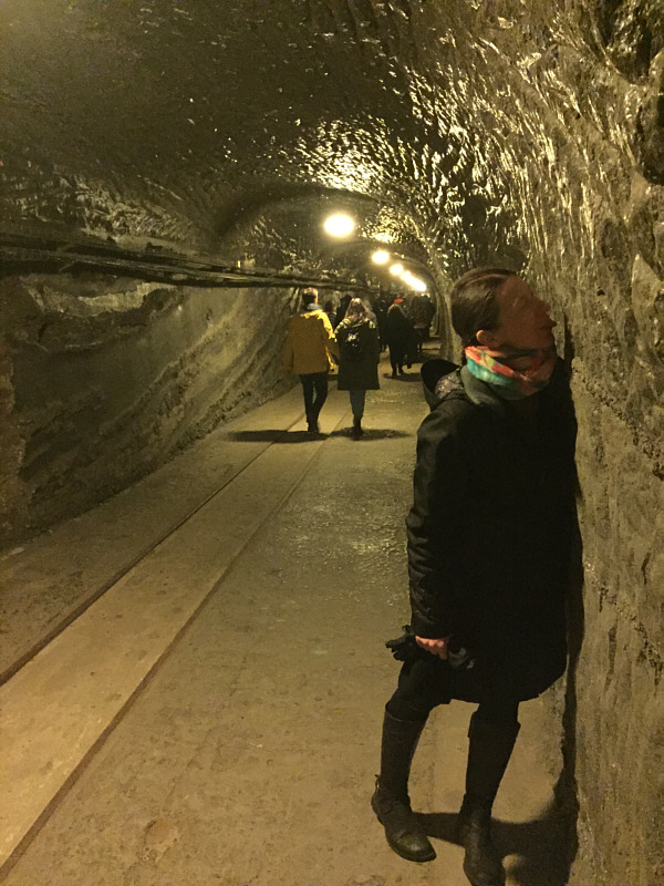 I think that's how the miners polished the walls...