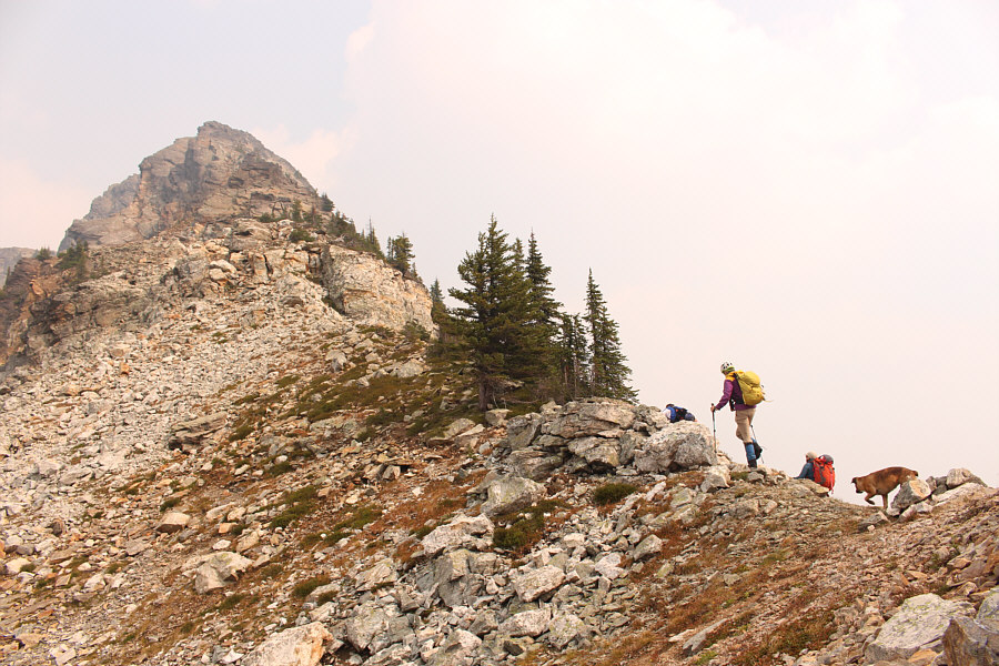 A chilly wind was blowing here...just when we didn't need it!