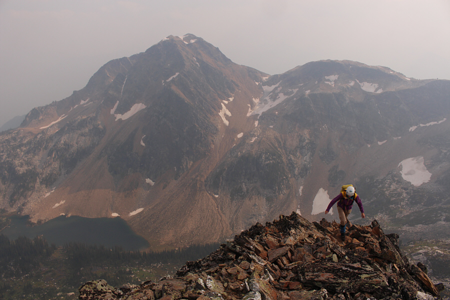 Ben Wilkey refers to the peak at left as "Mount Harry".