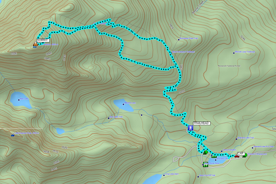 I think this mountain would be a great ski in winter!