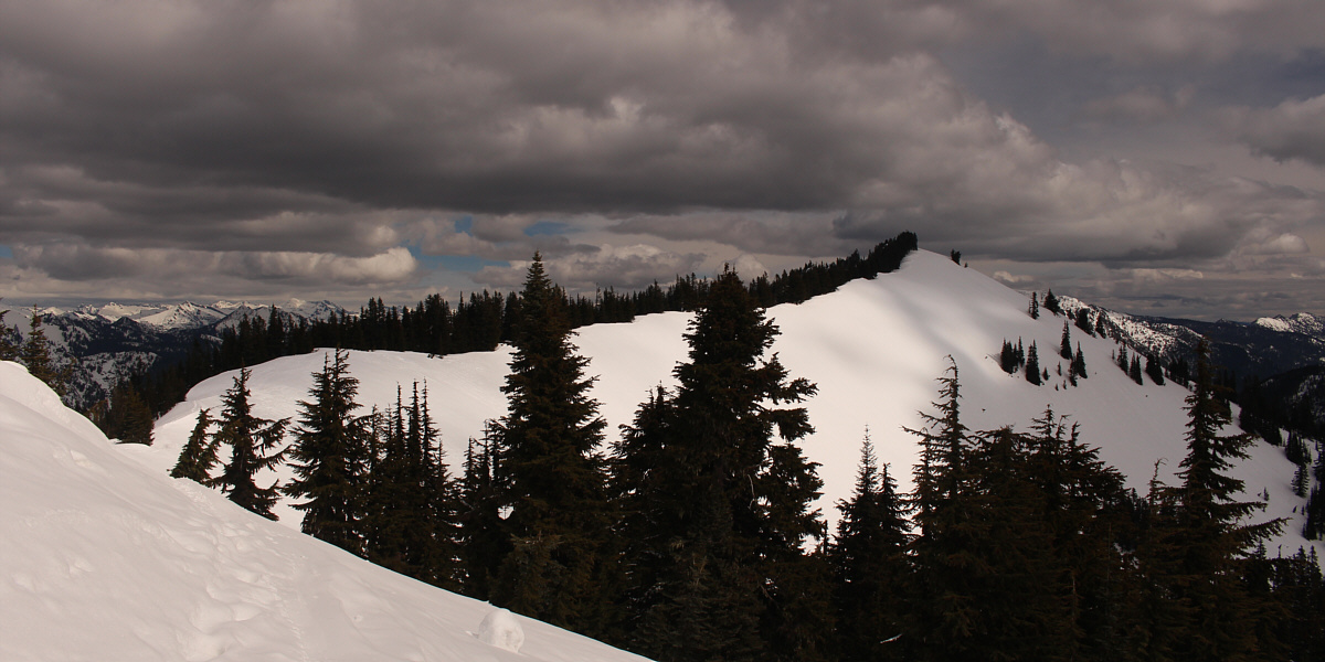 Fortunately, there was very little post-holing for me!