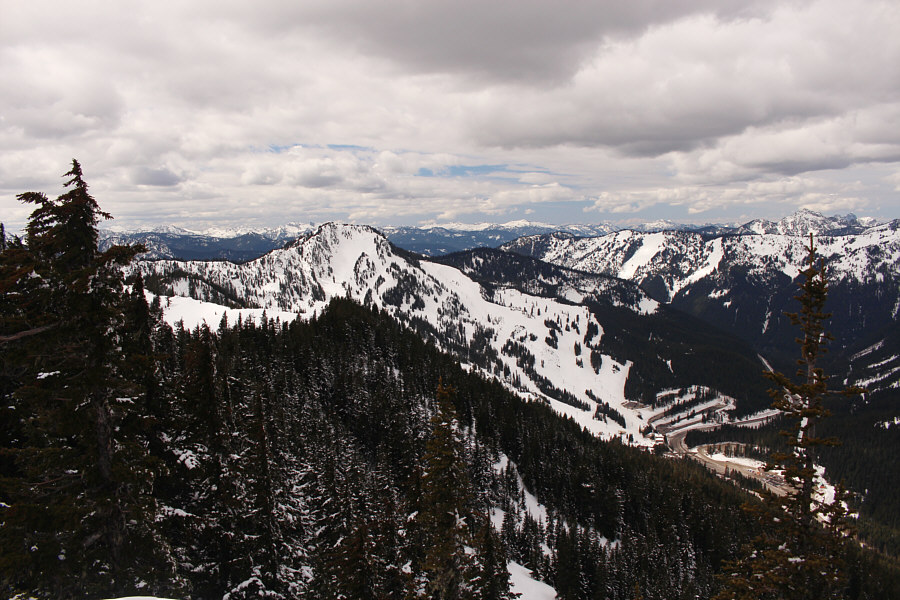 Look at all them ants skiing in the resort!