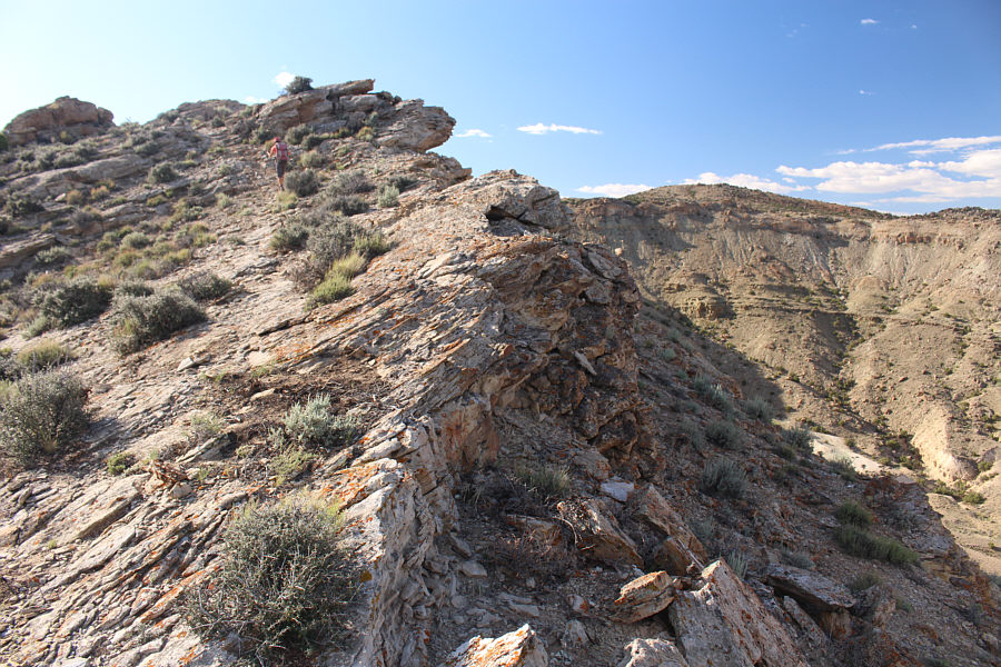 I'm sweating already not from the climb but from the heat!