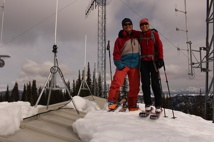 First time I've ever skied up onto the roof of a building!