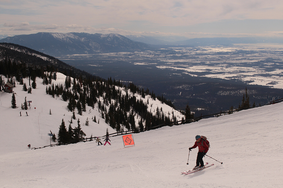 Spring skiing really rocks!