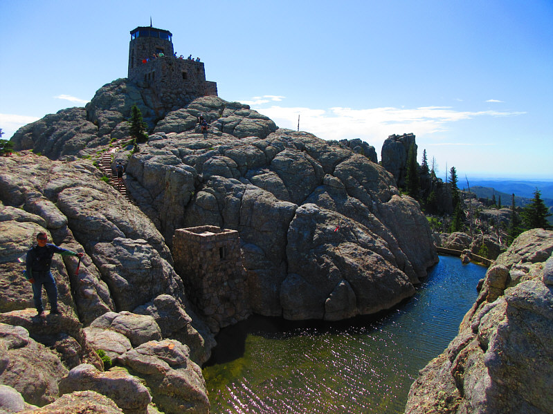 Careful where you pee up here!