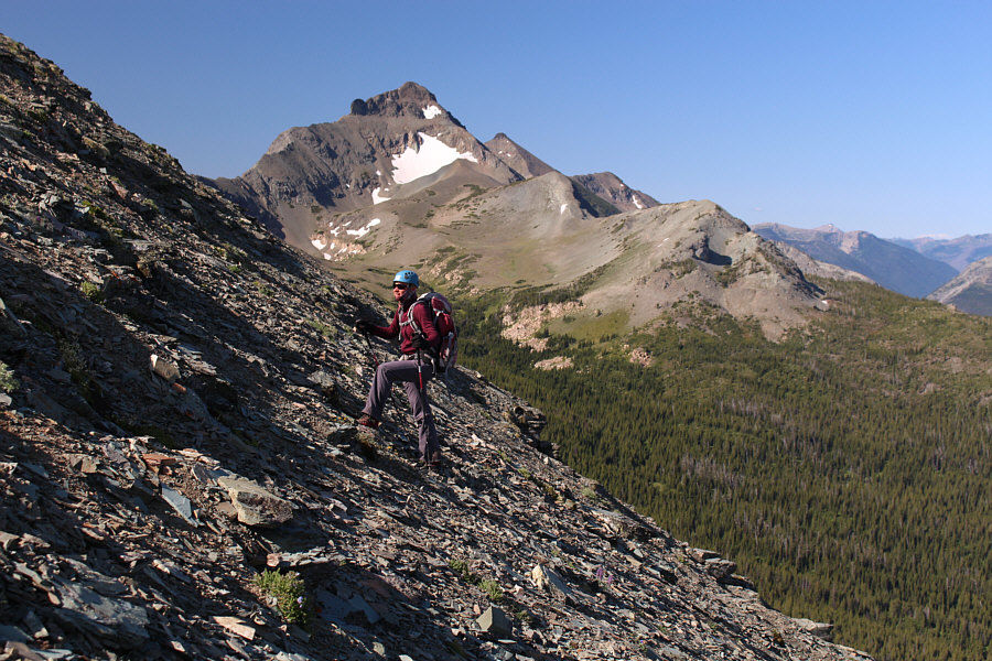 And like any good scrambler, she's wearing her helmet!