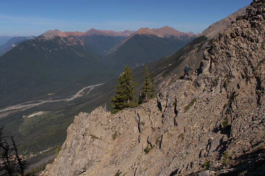 Still need to climb higher to get into the main ascent gully.