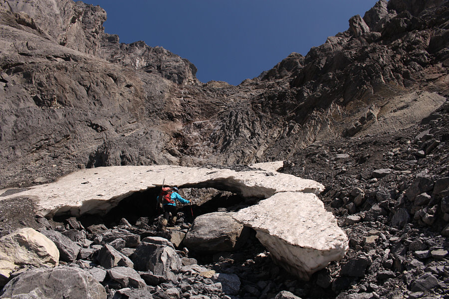 This waterfall is a good place to refill water bottles.