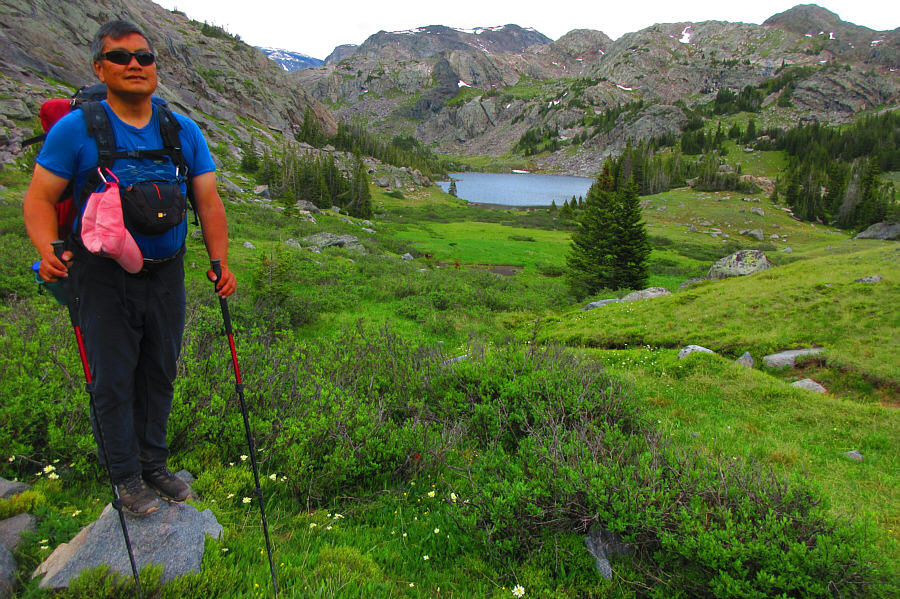 There are some annoying ups and downs in the trail near the first two lakes.