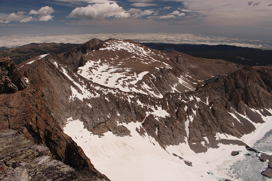 The unnamed peak is higher than Penrose Peak.