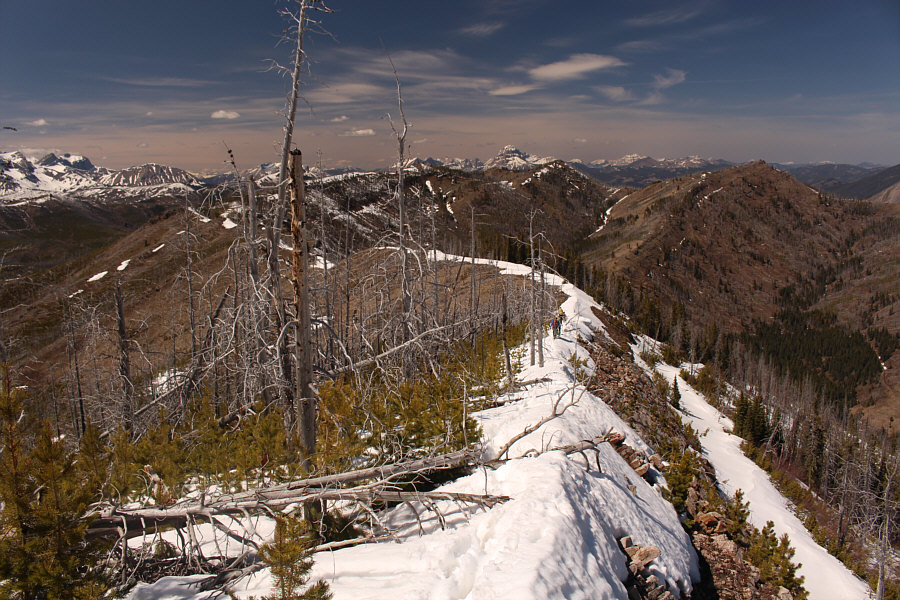 It's about 2.5 kilometres to the next high point...