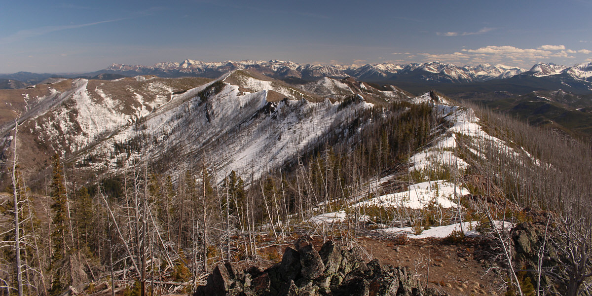 It took us about 2.5 hours to traverse here from Spades Peak!