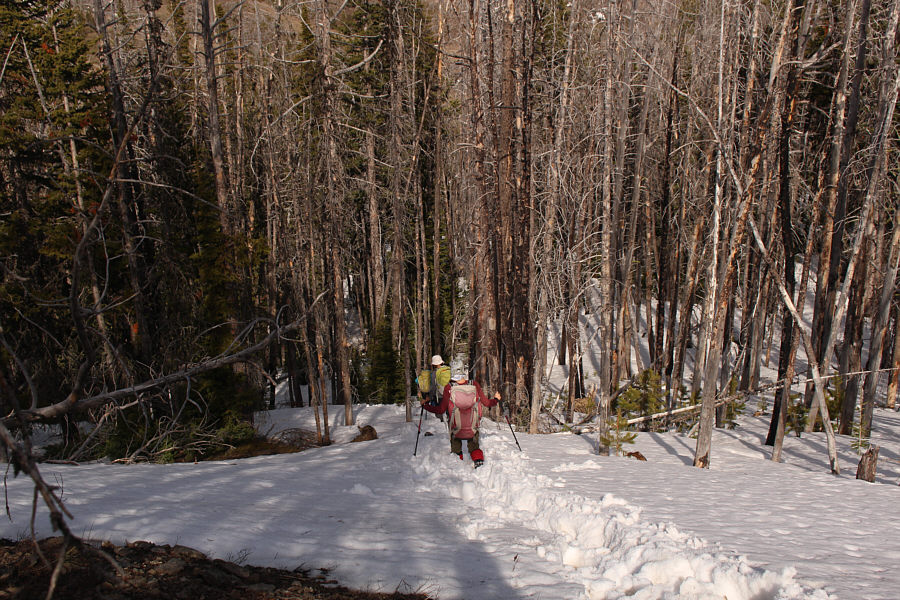 It's much easier to post-hole going down than going up!