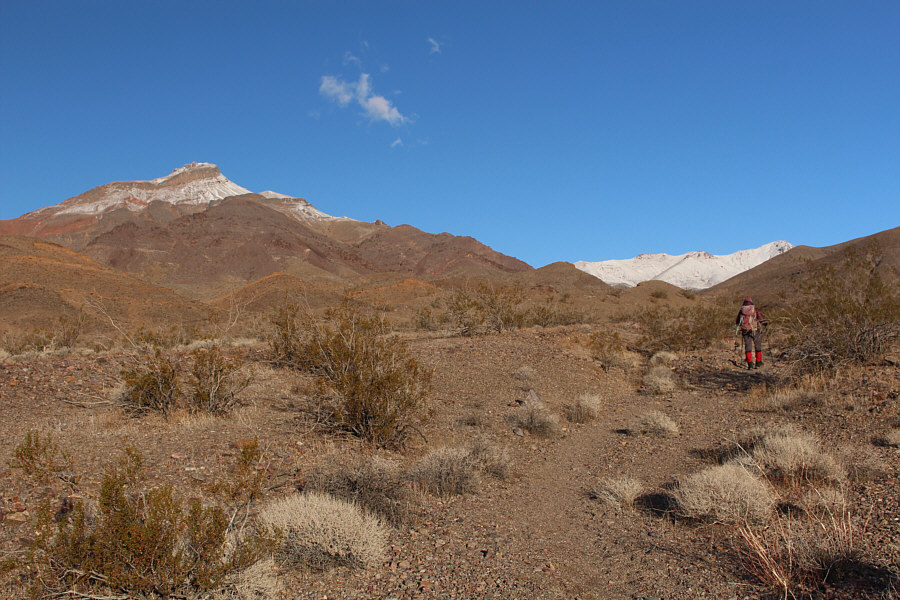 Have some faith and stick to the cairned route here. You won't regret it!