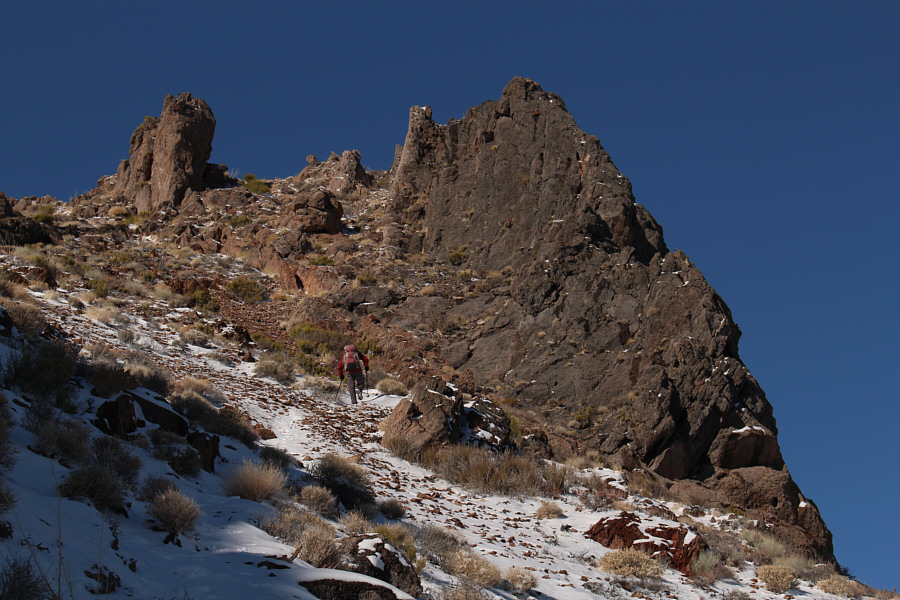 No worries--there is no scrambling required to reach the summit.