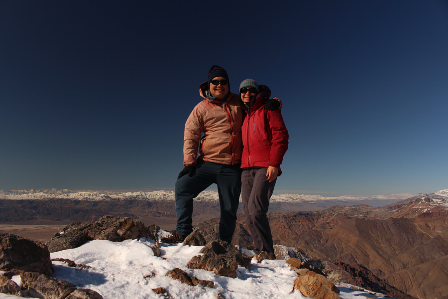We picked a great peak to climb on this first bluebird day of our road trip!
