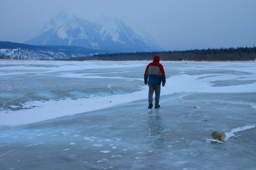 Better ice skating conditions here than the Whiteway on Windermere Lake!