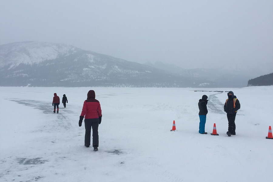 So we just walk around the checkpoint?