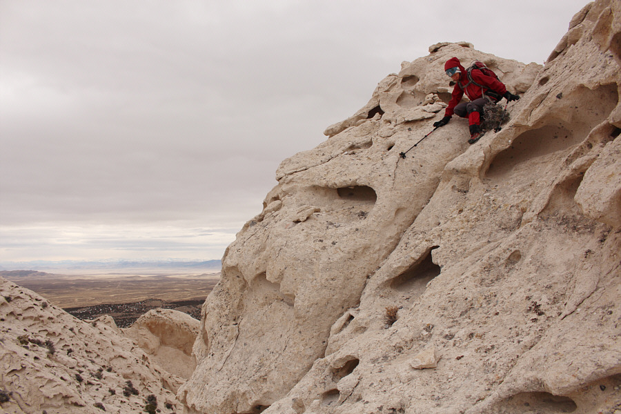 The route to the summit is no walk in the park!