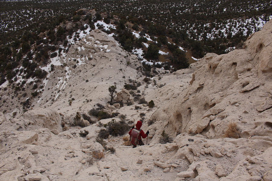 This may also be a better ascent route than the one we originally took.