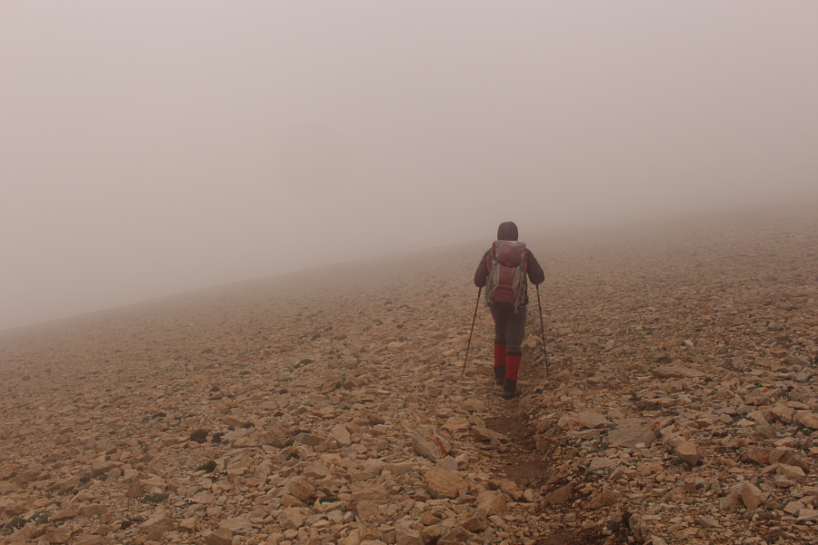 Even if the weather worsened, it's easier to get down to the trailhead via Mount Bross anyway.