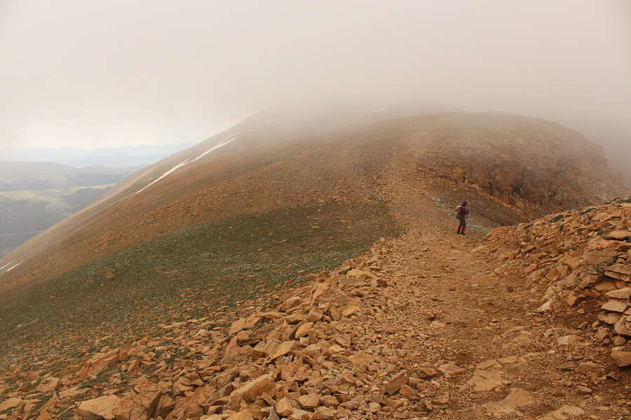 We're still complying with the previous sign and staying on the trail!