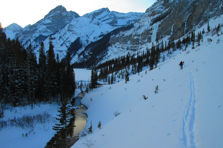 Notice how Zosia took this photo from well back...just in case I triggered an avalanche!