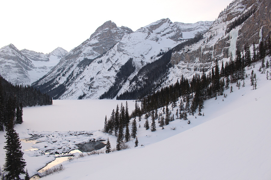 Despite the stable snow, we probably shouldn't linger on this slope longer than we have to...