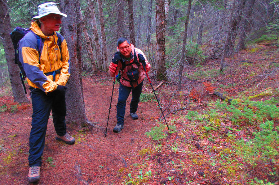 Actually, I usually hike this way whether I'm sleep-deprived or not!