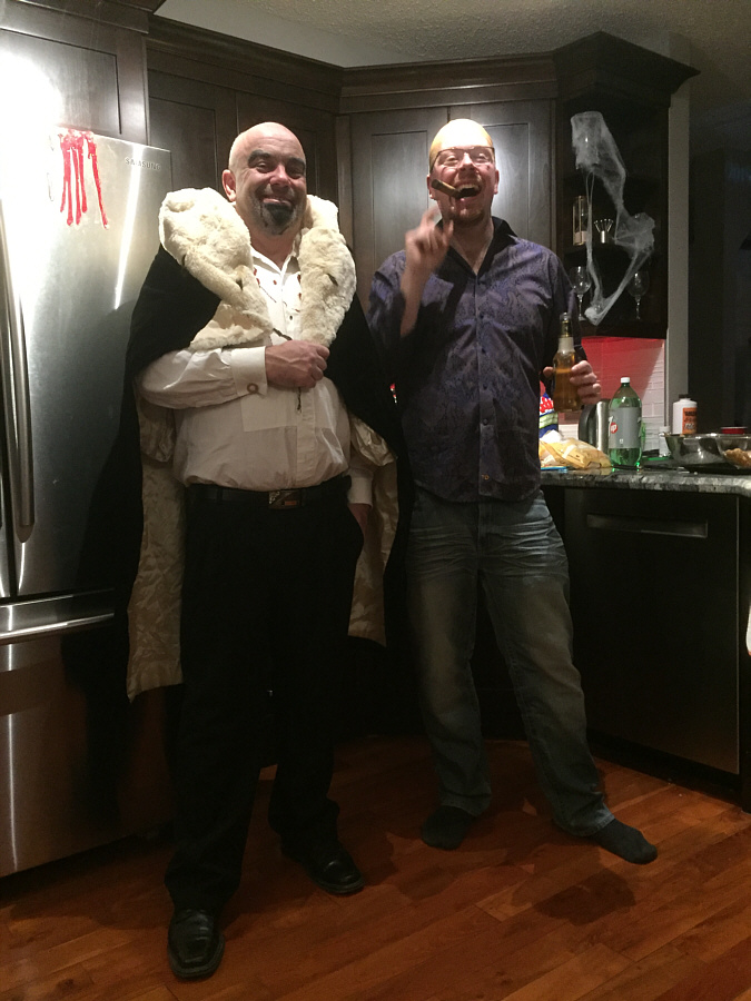 At first, I thought Sean was dressed as Walter White from Breaking Bad!