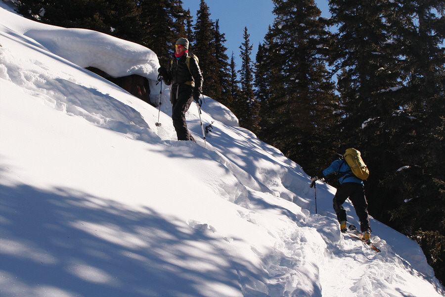 Thank heavens we didn't have to break trail!