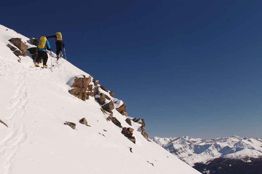 This section was a bit problematic for me without ski crampons.