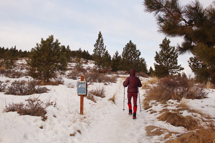 Cleats recommended in winter!