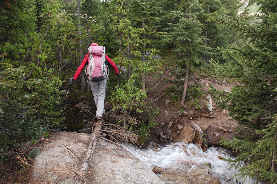 The most interesting part of an otherwise boring hike up endless switchbacks!