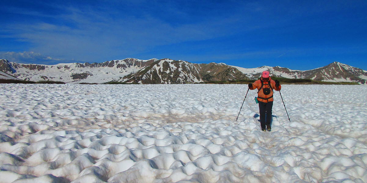 Looks like I'm traveling on a glacier!