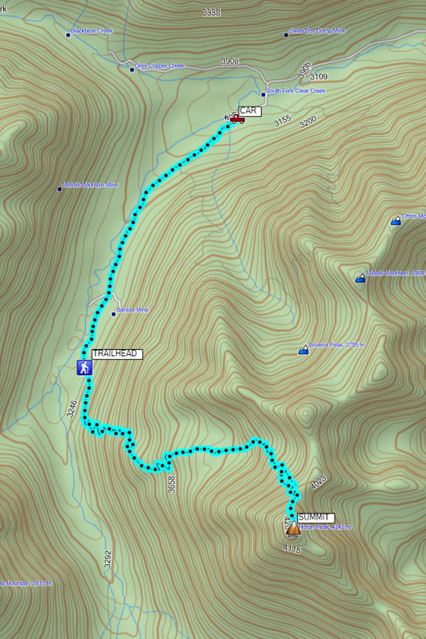 It's mostly a steep hike, but it does feel long especially with all the switchbacks above the valley.