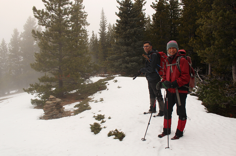 There was a bit of an open viewpoint here, but it was hardly scenic on this day because of the poor weather.