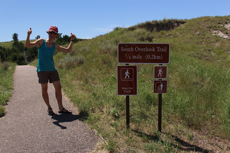Glad we did the longer 0.8-kilometre North Overlook Trail first!