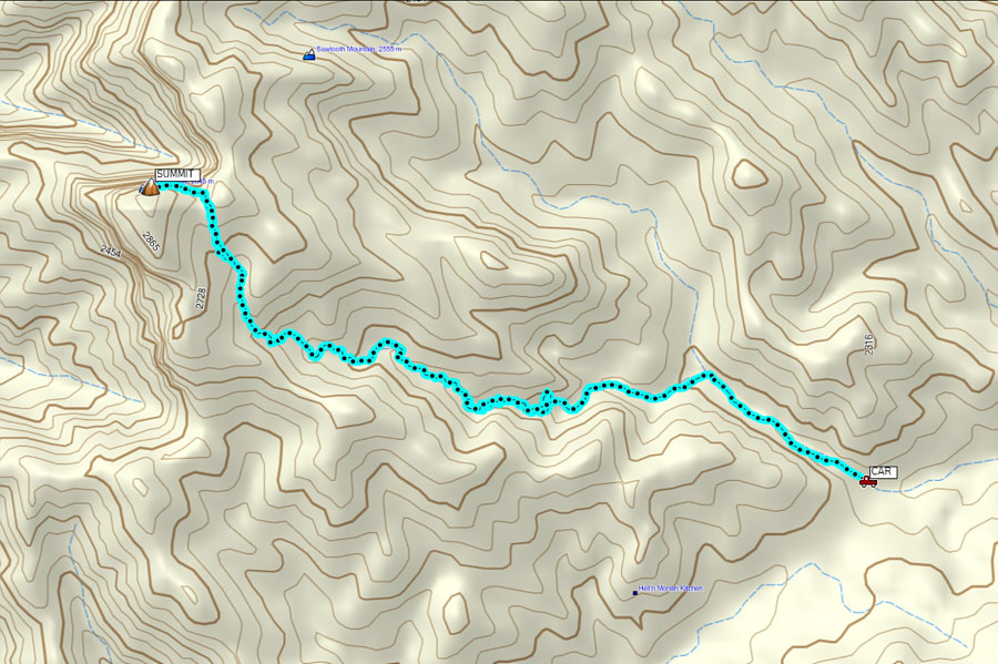 It's mostly a long hike in a very remote area.