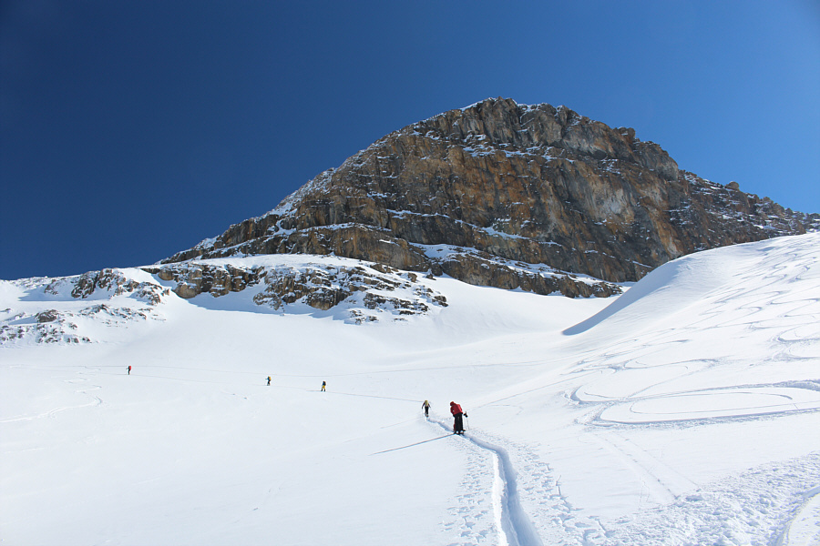 Gotta have good avi conditions to go up here!