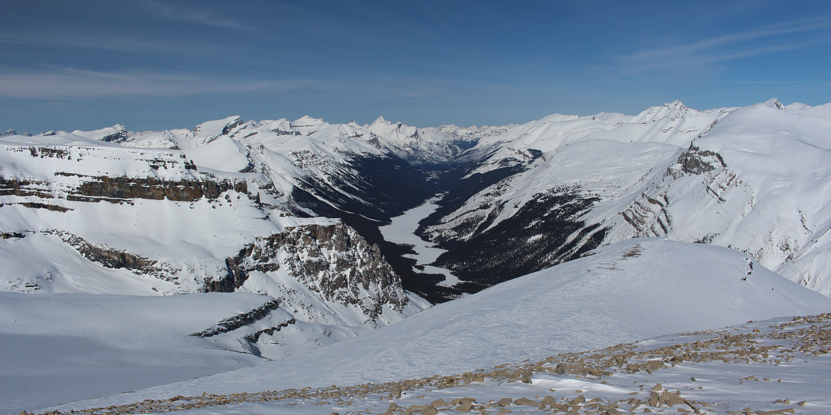 Looking into one of the more remote parts of Banff National Park.