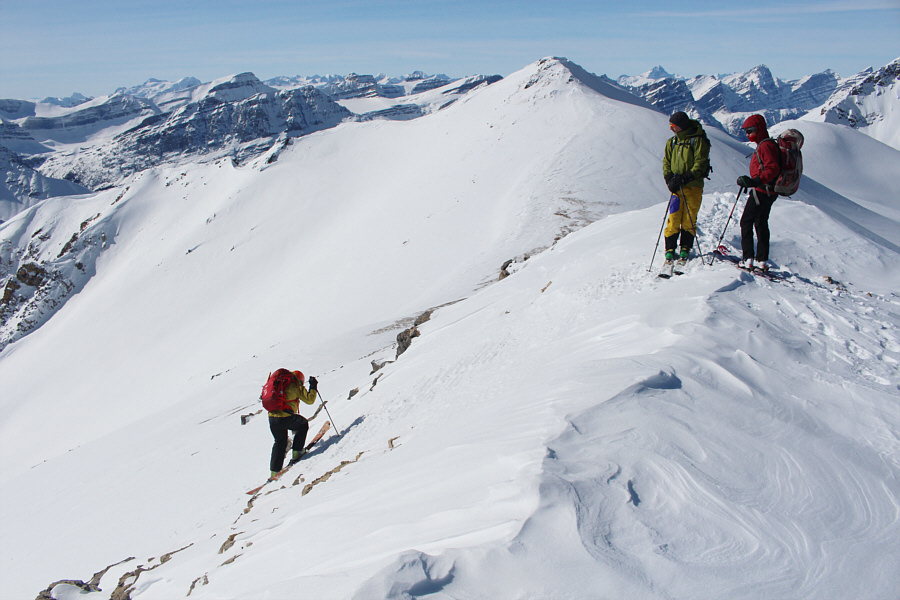 We should have maybe continued on to the west summit and skied down from there.