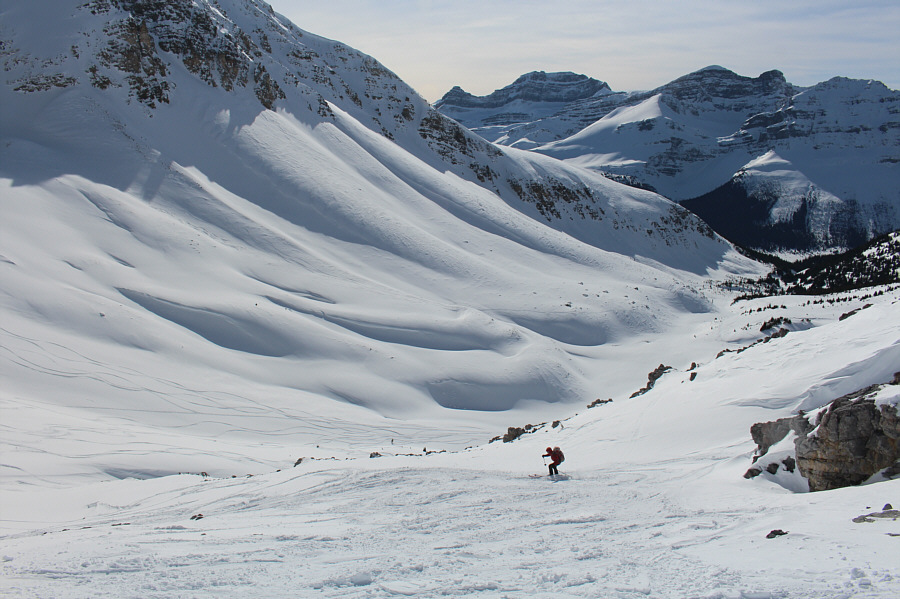 Good--not great--skiing here, but anything was better than the crusty shit on the upper mountain!