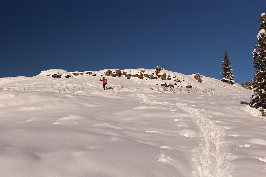 Sure, let's go ski on some rocks!