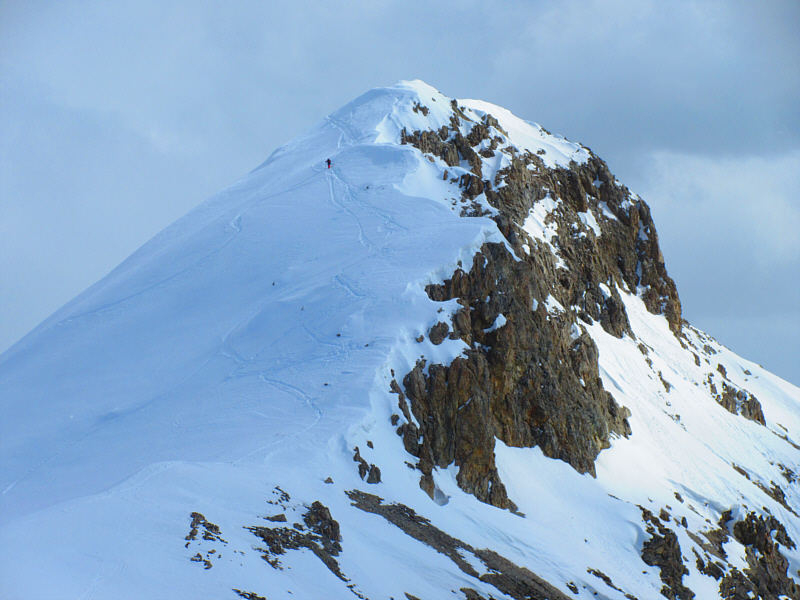 It's a good thing the avalanche hazard was low!