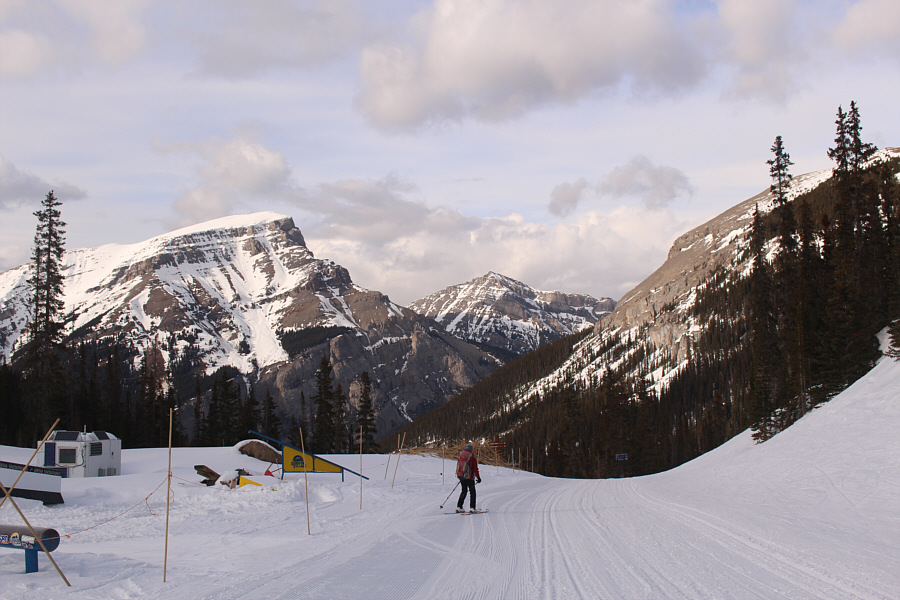 Mostly corn snow skiing which is still better than icy tracks.
